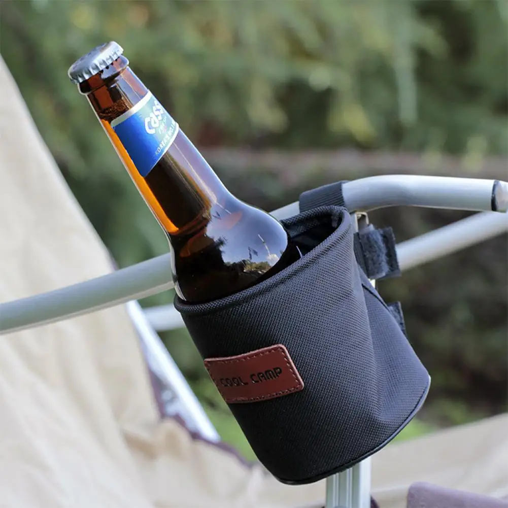 

Moutain Bike Water Cup Holder Organizer Drink Water Bottle Mount Stand Chair Side Storage Bag For Outdoor Cycling Camping