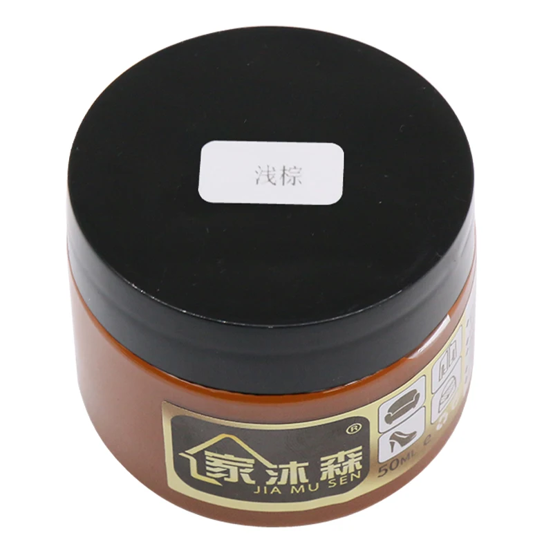 50ml Black Leather Paint Leather Repair Paste Shoe Cream for Sofa Car Seat Holes Scratch Cracks Restoration Leather Edge Paint