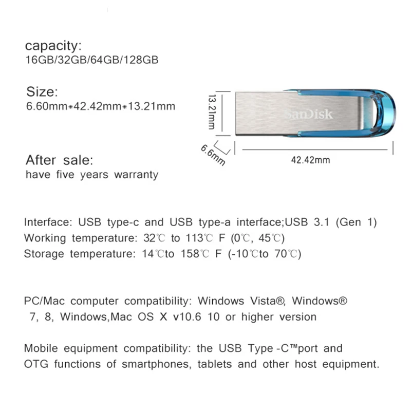 Sandisk CZ73 펜 드라이브, 컴퓨터용 고속 USB 플래시 드라이브, 높은 저장 용량, 16GB, 32GB, 64GB, 128GB, USB3.0, 150 MB/S