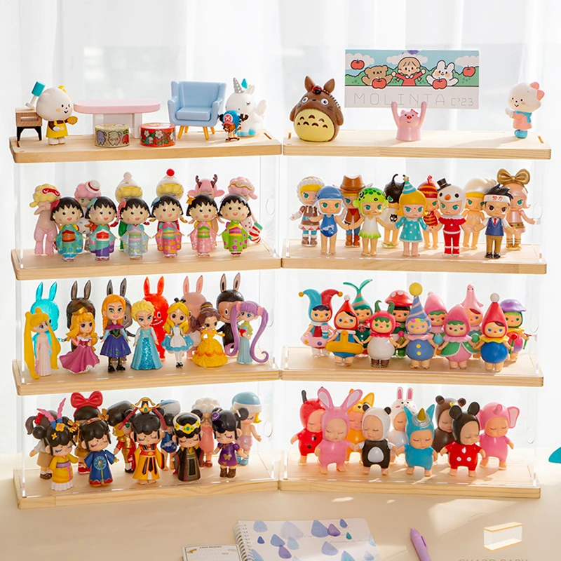 

Acrylic Transparent Blind Box Doll Model Desktop Display Box Doll Display Stand Dust-proof Toy Cabinet Perfume Storage Shelf