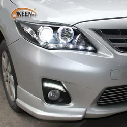 OKEEN 2p Led Daytime Running Light For Toyota Corolla 2010 2011 2012 2013 Auto DRL Headlight Front Cover Fog Lamp Car Accessorie