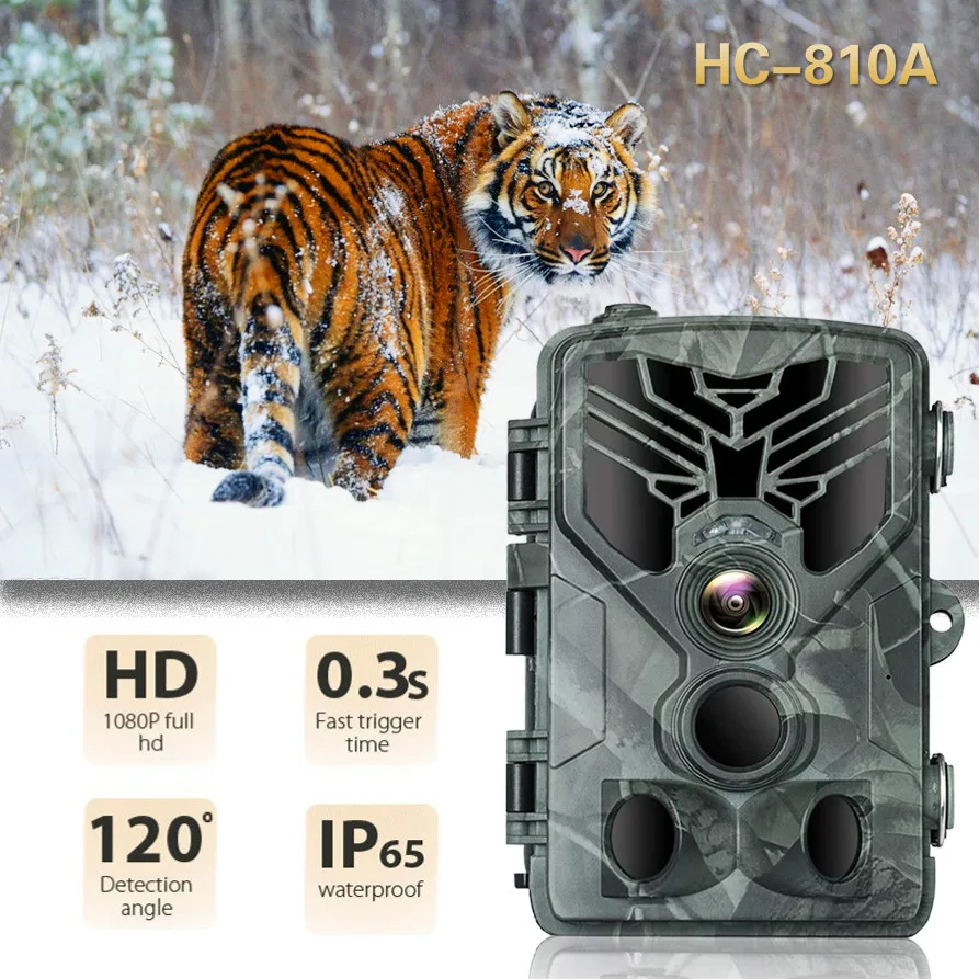 Hunting Camera Photo Trap 20MP 1080P Wildlife Trail Night Vision Cameras  Wireless Hunting Scouting Game Cam HC810A