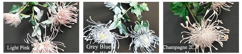 7-teiliges Set Künstliche Krabbenkrallen-Chrysanthemen aus Plastik, Deko-Blumen für Hochzeit, Fotostudio, Dekorative Blumen-Accessoires für Zuhause – Detail 3