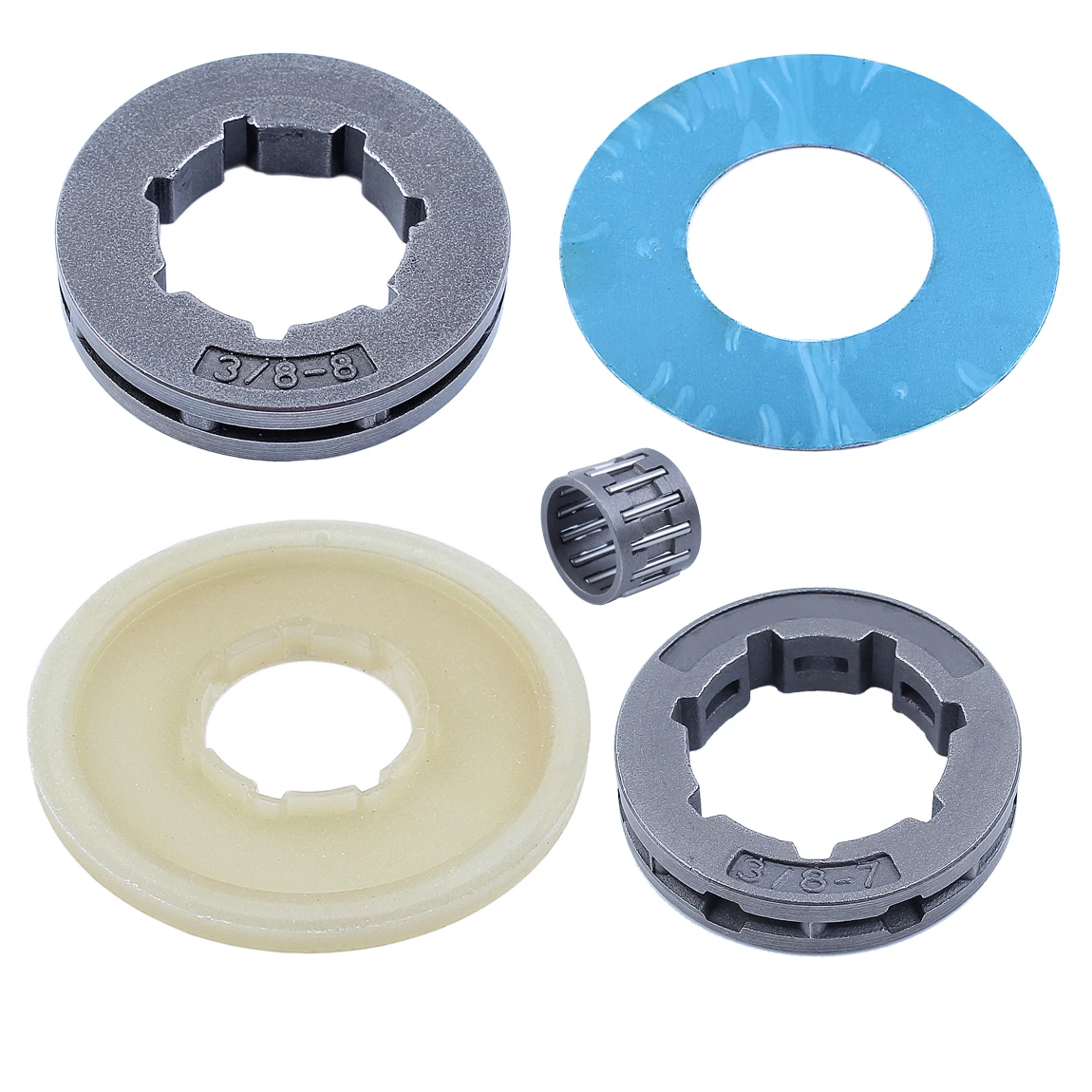 Imagem -04 - Embreagem Assy & Clutch Tambor Washer Cover Kit Chainsaw Jardim Ferramentas Fit para Husqvarna 268 272 61 66 162 266 7t e 8t Rim