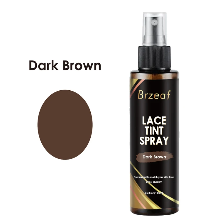 Brown 3.4FLOZ(100ml)  Lace Tint Spray Formulated To Match Your Skin Tone For Lace Wig