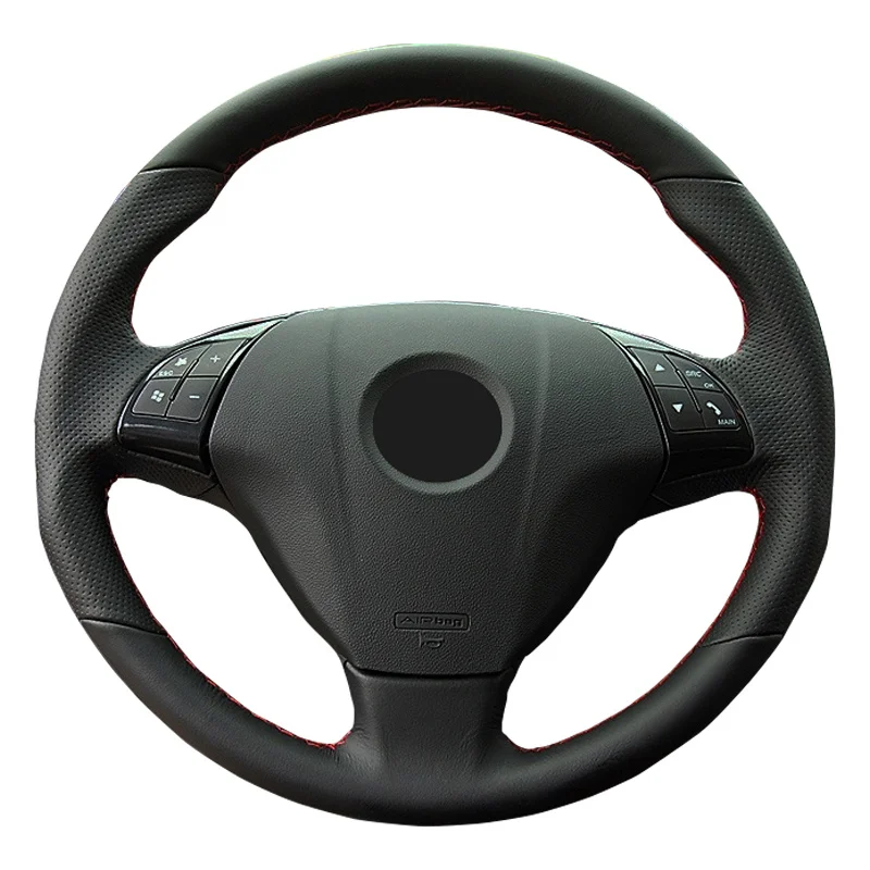 

Car Steering Wheel Cover For Fiat Bravo Doblo Opel Combo Grande Punto Linea Qubo For Vauxhall Steering Wrap Microfiber Leather