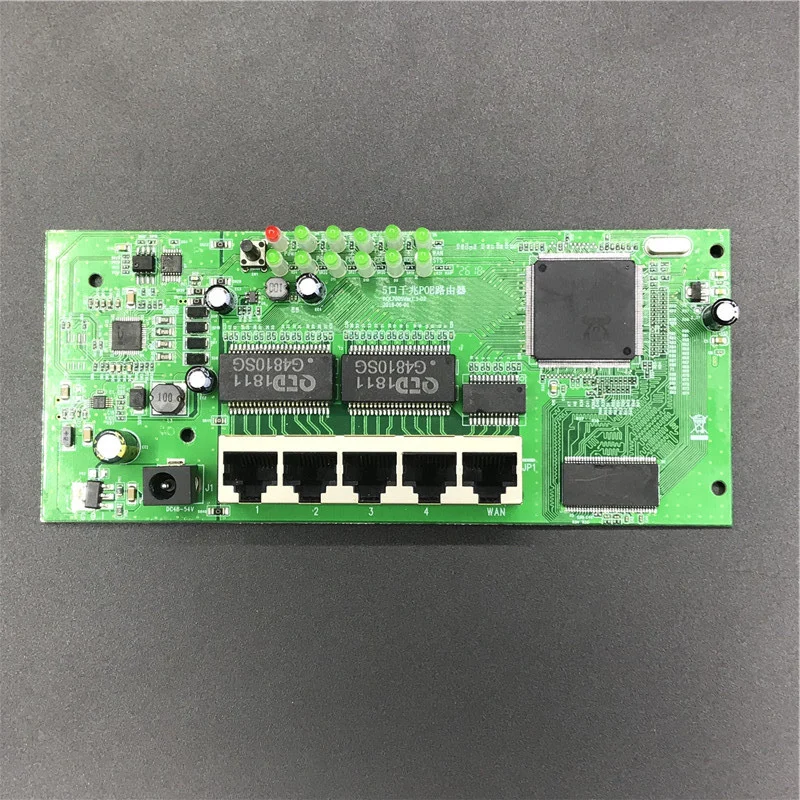 

OEM 5 port POE router module manufacturer sell 5 full Gigabit 10/100/1000M POE 48V2A router modules OEM wired router module