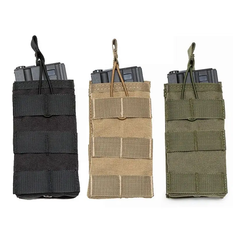 Cartridge Bag Hunting Accessories MOLLE Vest 1000D Nylon Single / Double / Triple Magazine