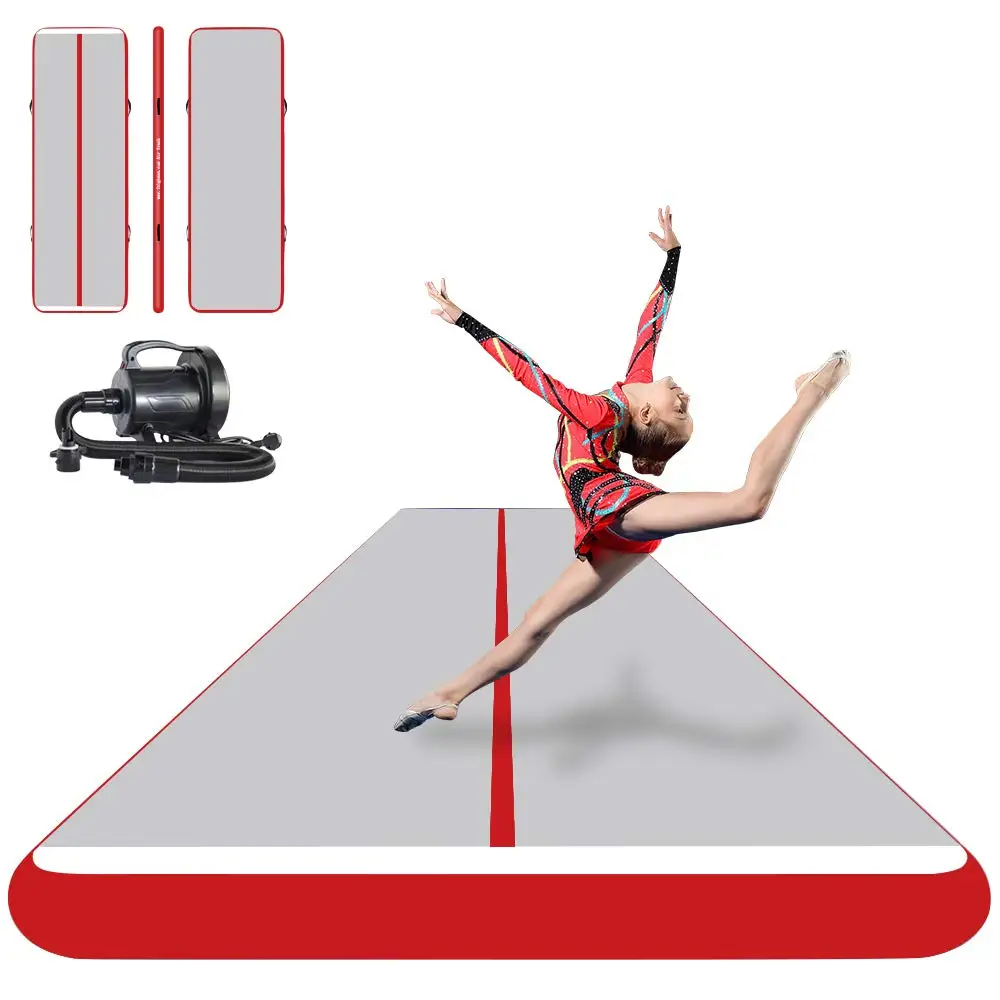 

Free Shipping 8m Inflatable Gymnastics Air Track Tumbling Mats with Electric Pump Tumble Track Air Mat for Gymnastics Training