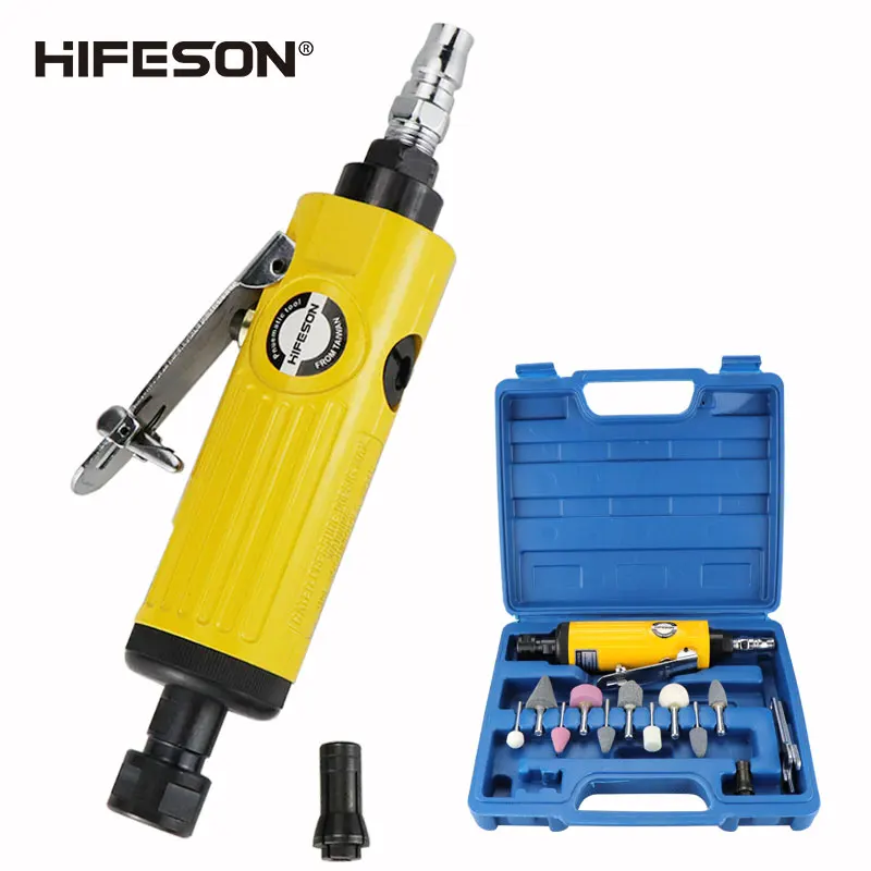 HIFESON 1/4 Zoll pneumatischer Stabschleifer, Luft-Stabschleifer, Schleifmühle, Gravurwerkzeug, Poliermaschine für pneumatische Werkzeuge – Detail 10