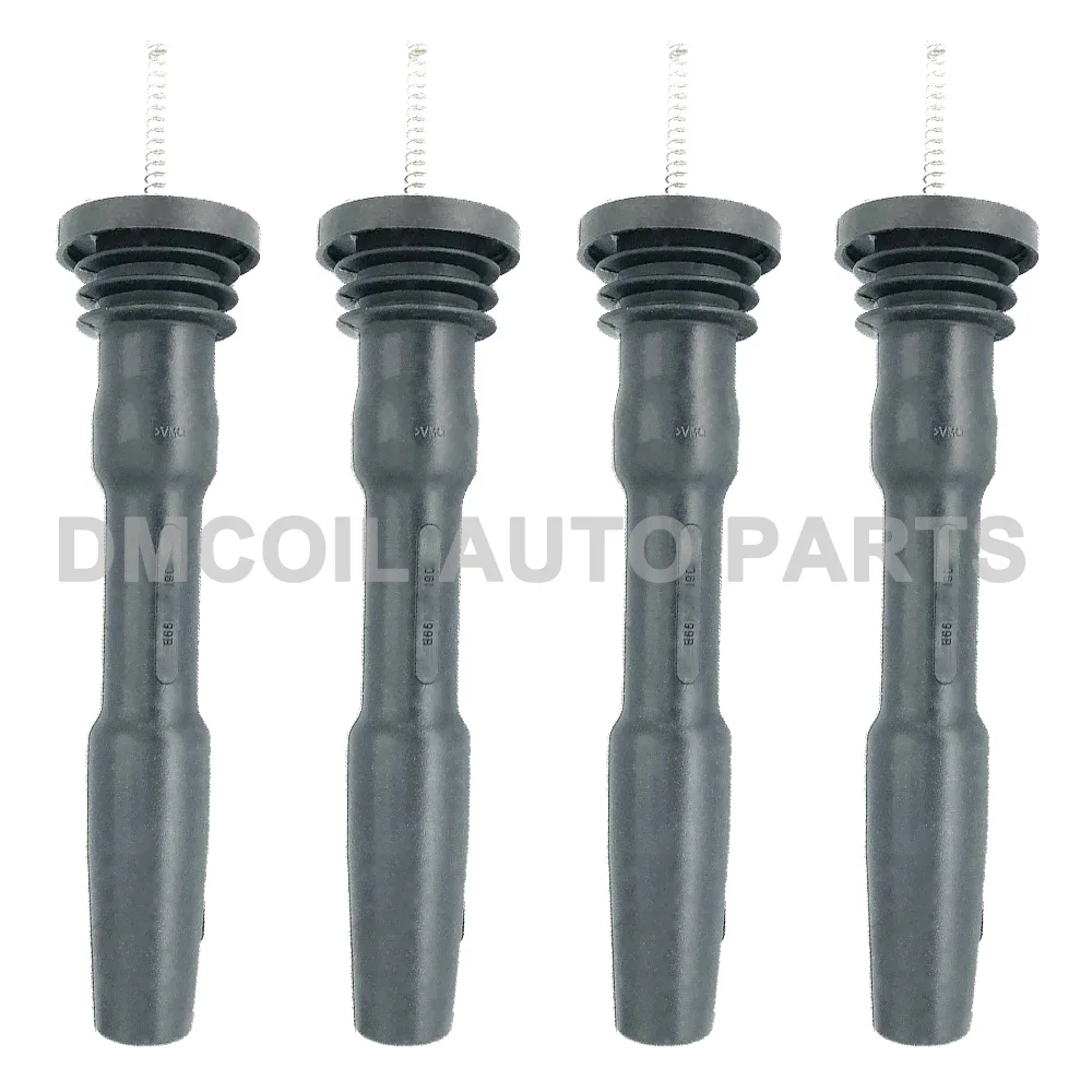 4 PCS IGNITION COIL RUBBER BOOTS AND SPRING FOR AUDI A5 A6 Q5 TT S-EAT S-KODA VW GOLF VI VII 1.8T 2.0T EA888 2011- 06K905199B