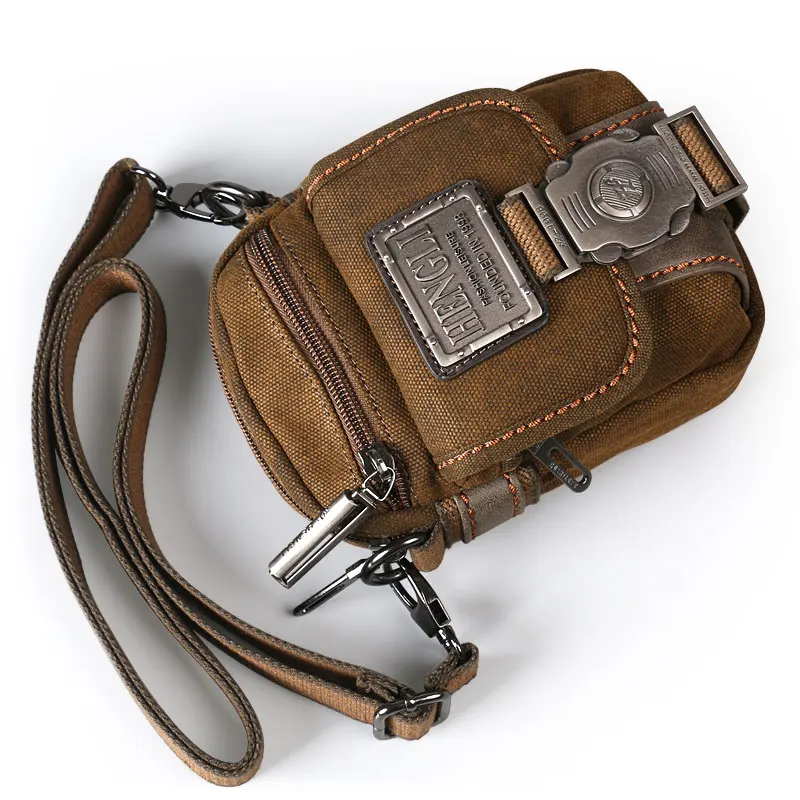 Ruil Canvas mała torba na ranię mężczyźni odzież rekreacyjna odporna na krzyż Messenger torby moda Crossbody Bag — zdjęcie 2