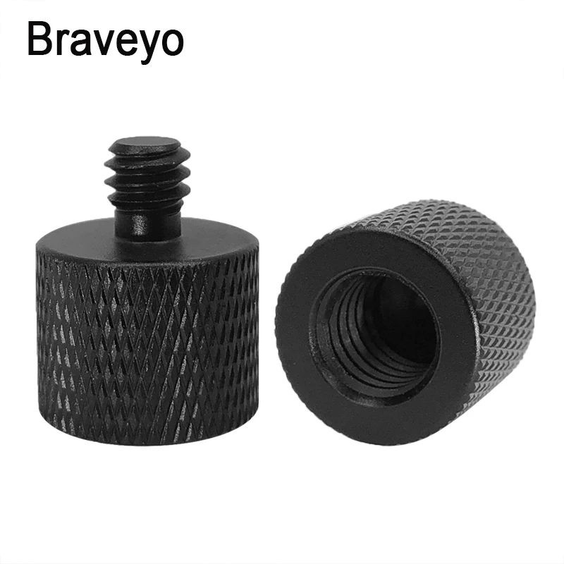 Conversion screw 1/4 to 3/8 Inch Thread Screw Mount Adapter Aluminum Ballhead Tripod Plate Screw for Dslr Camera Monopod