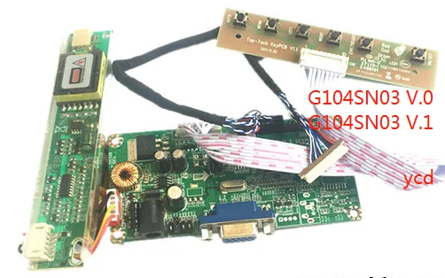 

10.4 inch industrial control LCD screen G104SN03 V.0 G104SN03 V.1 VGA driver board kit