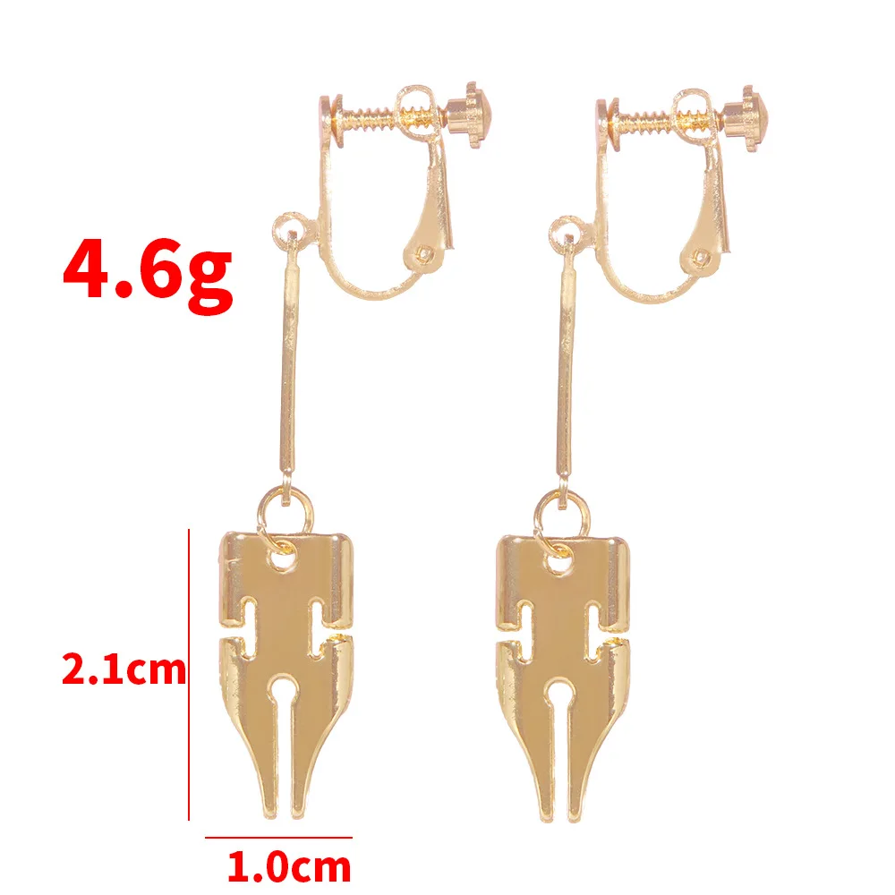 Anime JOJO Bizarre Adventure Kishibe Rohan Cosplay Rohan Earrings Clip Hook Earring Cosplay Props 3Types Fashion Accessories