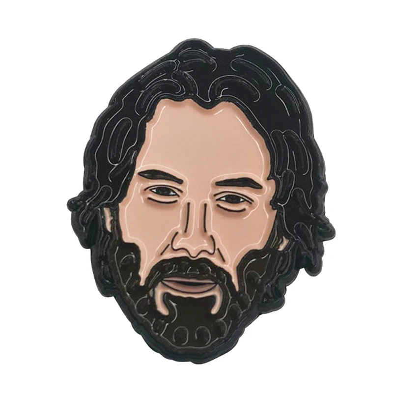 Keanu Reeves Enamel pin Great Star badge our movie celebrity