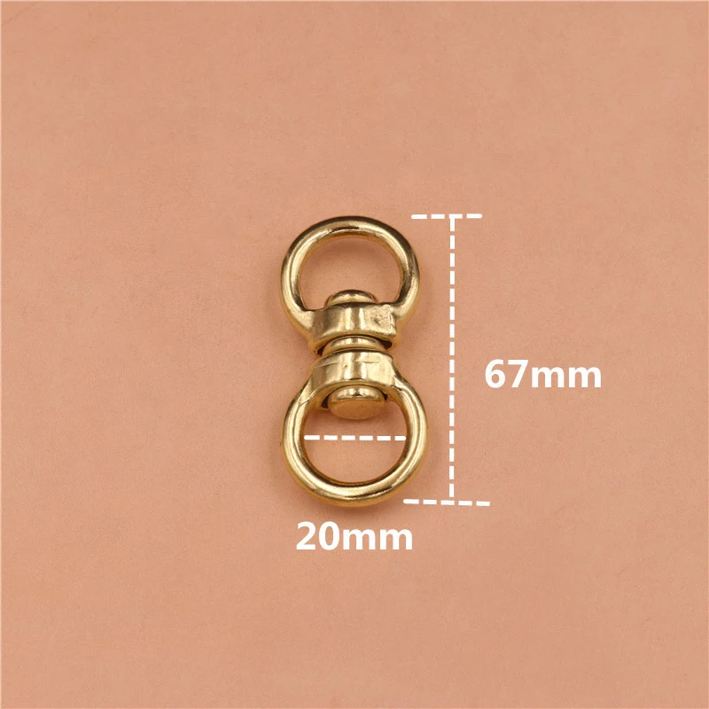 1piece Solid Brass Swivel Eye Rotating Connector \