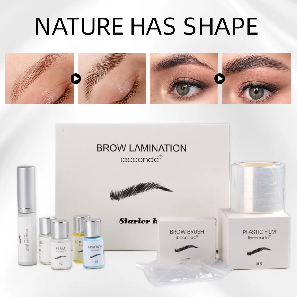 Brow Lamination Kit DIY Eyebrow Styling Safe Perm Eyebrow Set Curling Eye Lash Keratin Perming Lotion For Home Use Eyebrow Lift