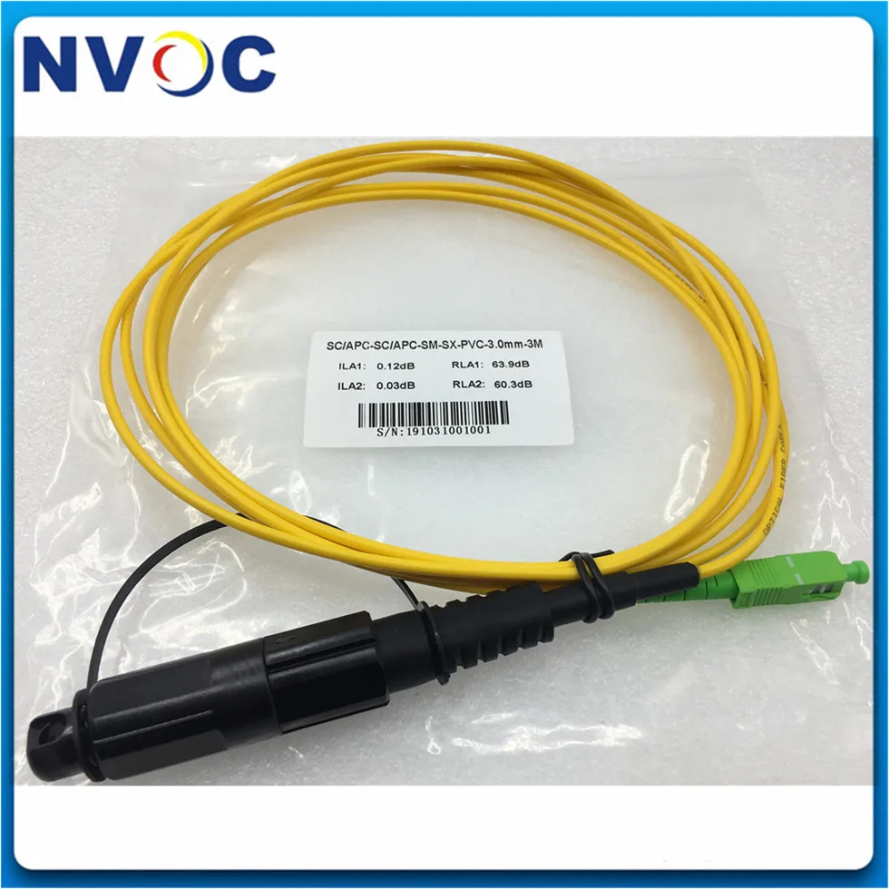 Outdoor Waterproof PI67 3.0mm Single Mode Simplex CORNING HUAWEI Mini SC/APC to  SC/APC 1M 2M LSZH Fiber Optic Patch Cord Cable