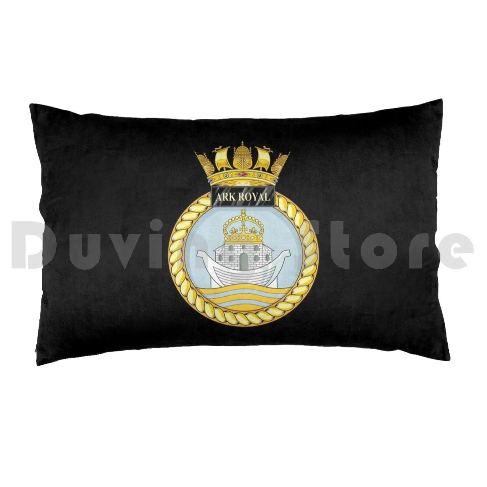 Hms Ark Royal R07 Pillow Case DIY 50*70 Hms Ark Royal R07 Carrier Royal Navy British Navy Logo Emblem Crest Insignia