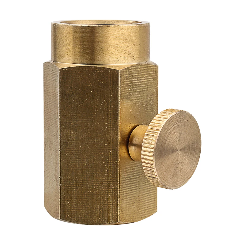 Soda Bottle Cylinder Convert Kit Brass Adapter for Refill Co2 Gas, Soda Inflatable Valve Connector for Interface W21.8 / CGA320