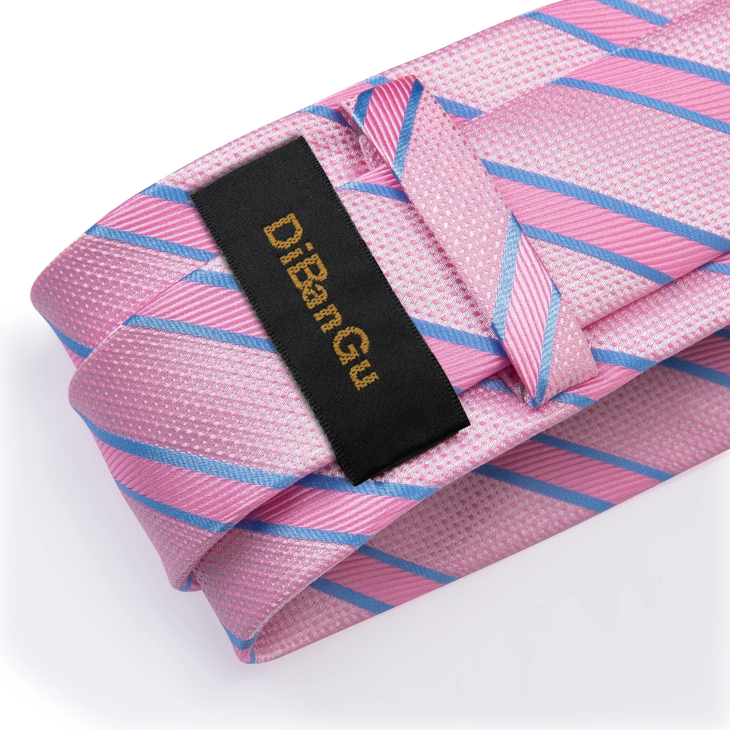 Hochwertiges Rosa Gestreiftes Paisley-Herrenkrawatten-Set 8cm Business Hochzeit Party Accessoires Herren Krawatte Einstecktuch-Set Herren Geschenk – Detail 10