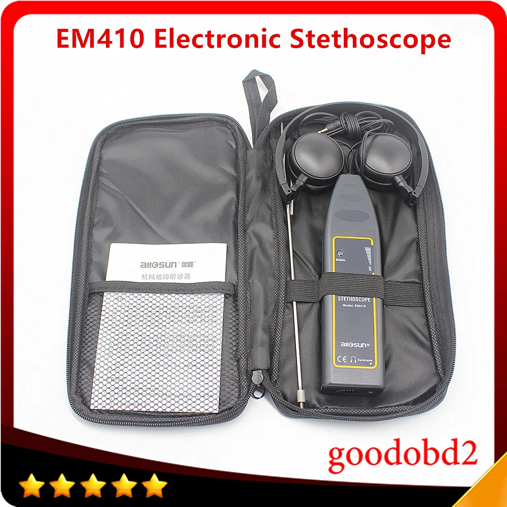 EM410 Automotive Electrical Stethoscope Car Noise Finder Diagnostic Detector Listening Device Machine