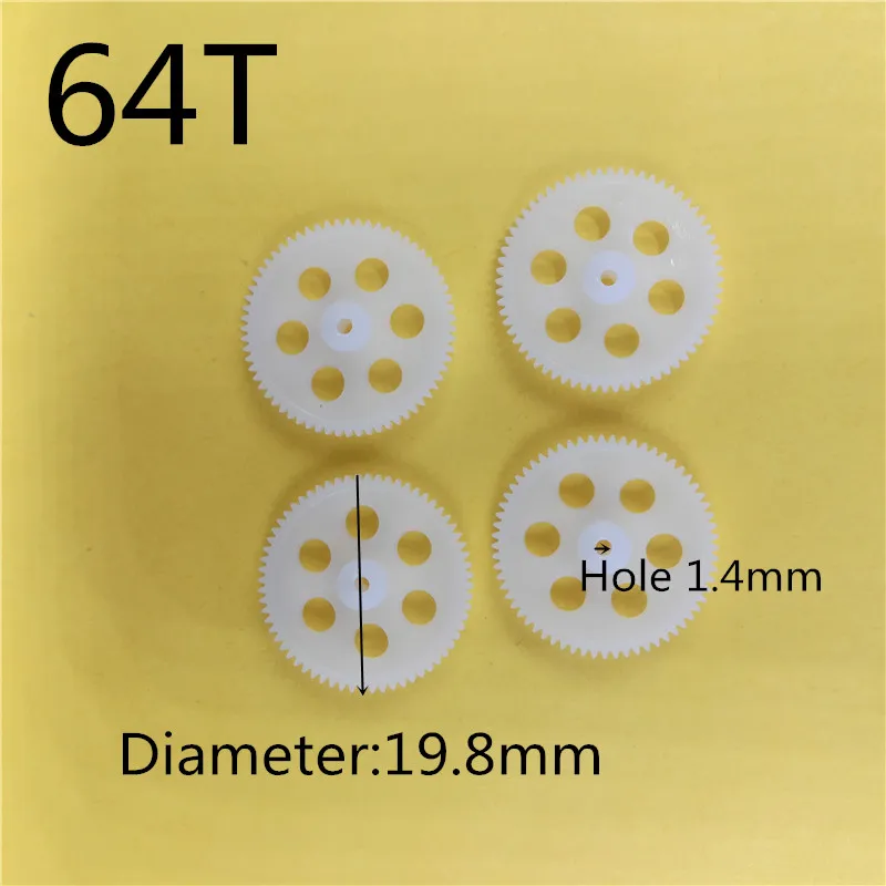 64T Gear 0.3M 1.4MM 3mm 2cm Dia. Tight Remote-control Car Robot Helicopter Quadcopter Toy Aircraft Parts Technology 4pcs/lot