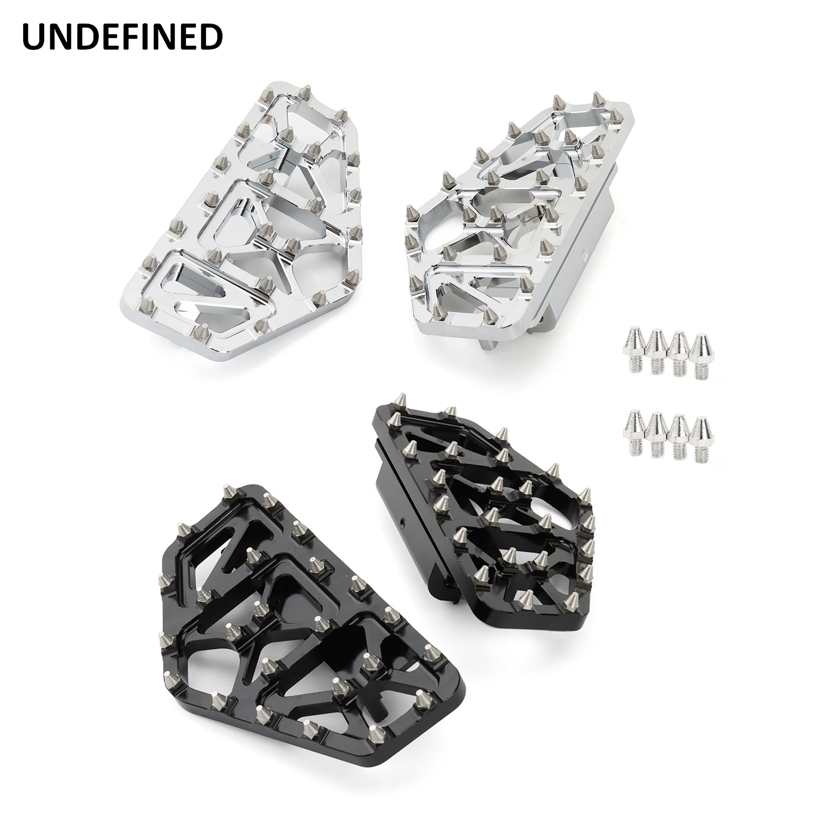 MX Wide Foot Pegs Motorcycle Passenger Floorboards Footrest Rear Pedals For Harley Dyna FXDB Softail Fatboy Touring Street Glide