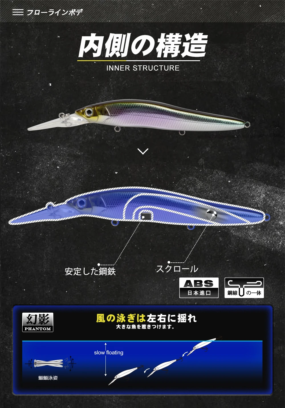 D1 Groundbait Wobblers 110mm16g Langsam schwimmender Minnow-Köder mit großer Lippe, weit werfender Jerkbait, künstlicher Köder für Barsch DT5001 – Detail 7