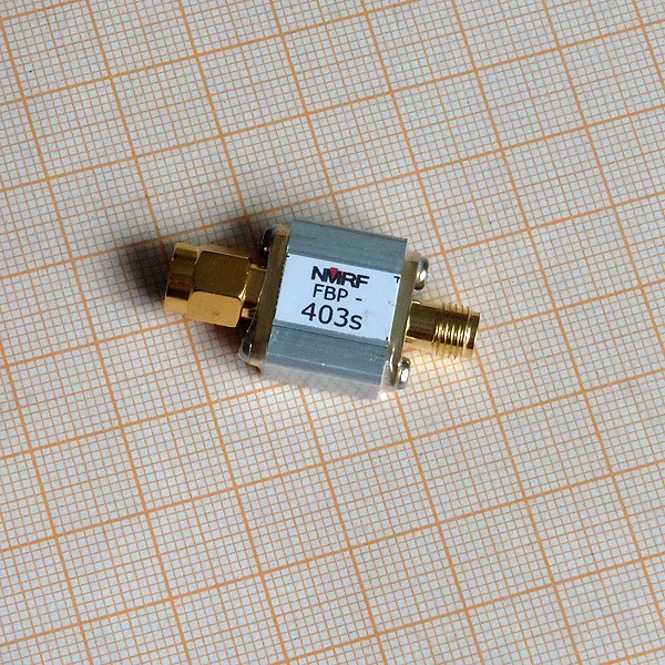 表面弾性波帯域フィルタ 403MHz はバンドパスフィルタと 6 Mhz の帯域幅