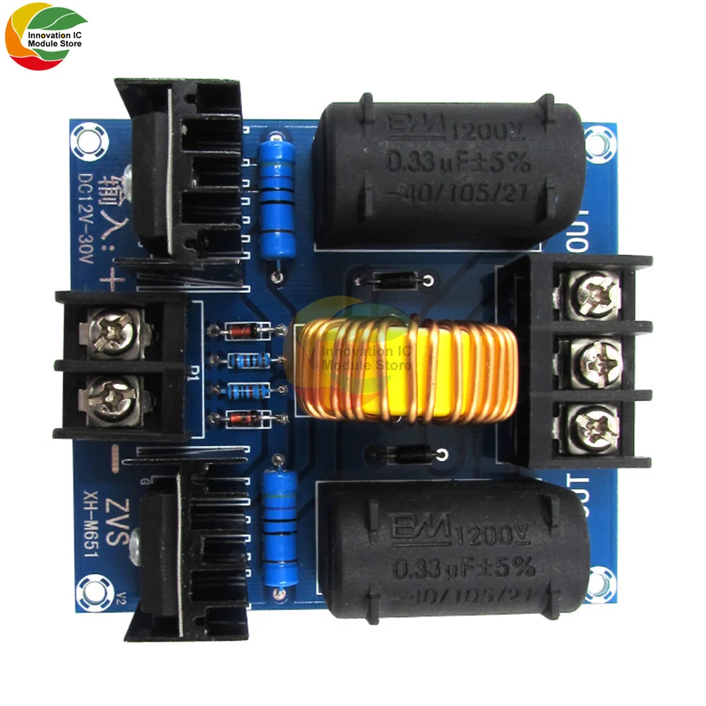 ZVS Tesla Flyback Drive Board DC 12V 20A/1000W High Voltage Flyback Drive Board Power Boost Induction Heating Module