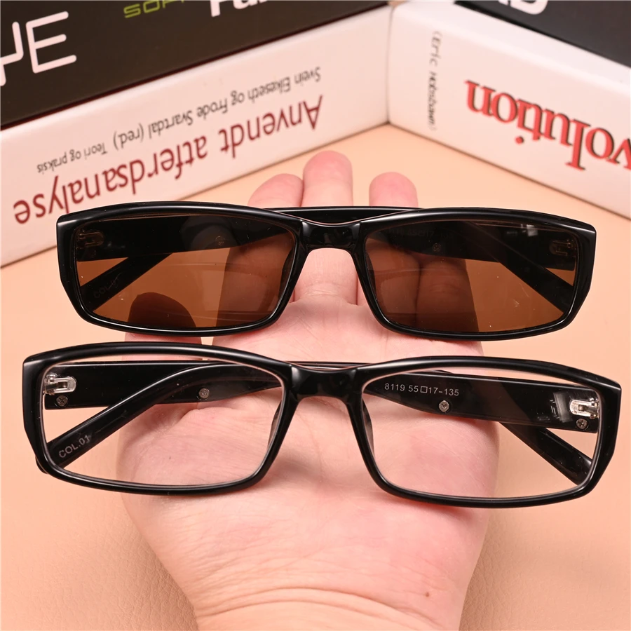 

Rockjoy Stone Sunglasses Male Women Narrow Natural Glass Lens Heavy Brown Mineral Sun Glasses for Men Anti-eye-dry