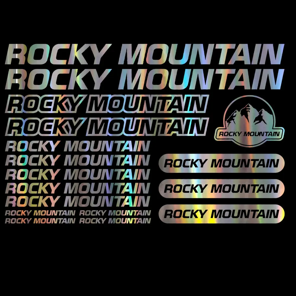 Compatible for Rocky Mountain Vinyl Stickers Sheet Bike Frame Cycling Bicycle Mtb