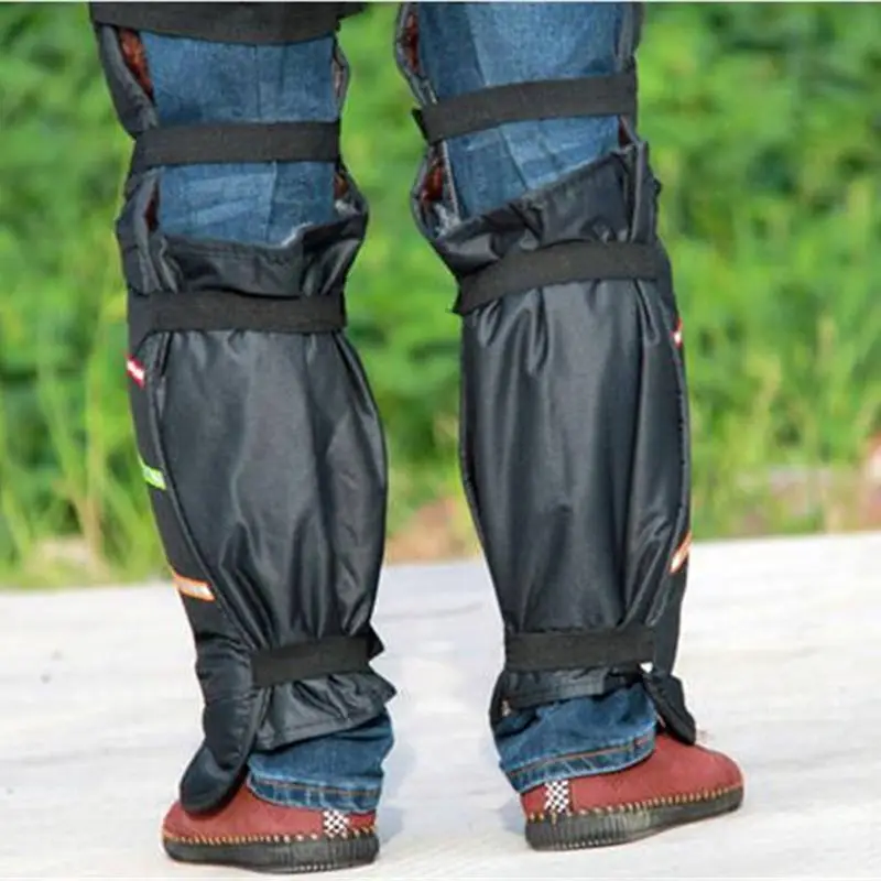 Winter Motorcycle Leg Protectors Warm Lengthen Knee Pad Cycling E-bike Skateboard Knee Brace Plus Fleece Leg Sleeve Man Women