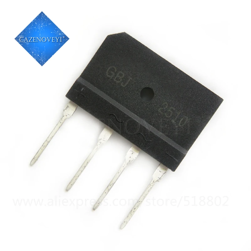 1pcs/lot 25A 1000V diode bridge rectifier GBJ2510 In Stock