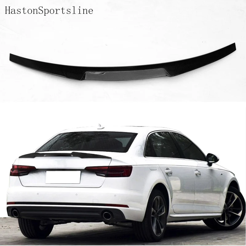 For Audi A4 B9 M style Carbon Fiber Rear Spoiler Wing 2016UP