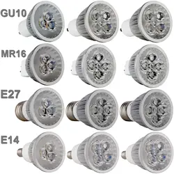 GU10 E27 E14 LED Bulb Light DC 12V MR16 Spotlight 9W 12W 15W Replace Halogen Lamp AC 110-240V 3000K 4000K 6500k Energy Saving