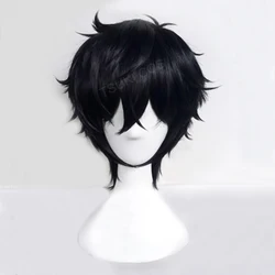 The Rising of the Shield Hero Naofumi Iwatani Short Black Heat Resistant Hair Cosplay Costume Wig + Wig Cap