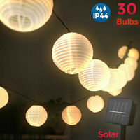 Solar Led Light Waterproof LED Solar Power Chinese Lantern Fairy String Lights Garden Party Lamp For Wedding Street Garland