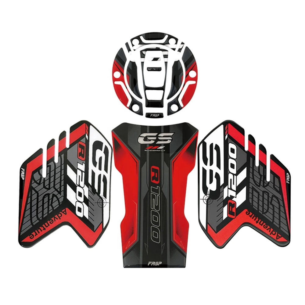 New Motorcycle 3D Epoxy Bike Sticker Gas Tank Pad Protector Side Custom Racing Decal For BMW R1200GS Adventure R 1200GS R1200 GS