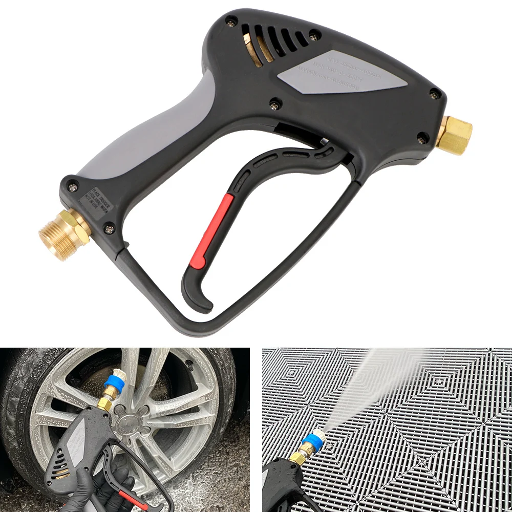 

Car High Pressure Washer 280bar 4000psi M22 Male G1/4 Female Thread Adapter Snow Foam Washer Sprayer Tools Quick Release