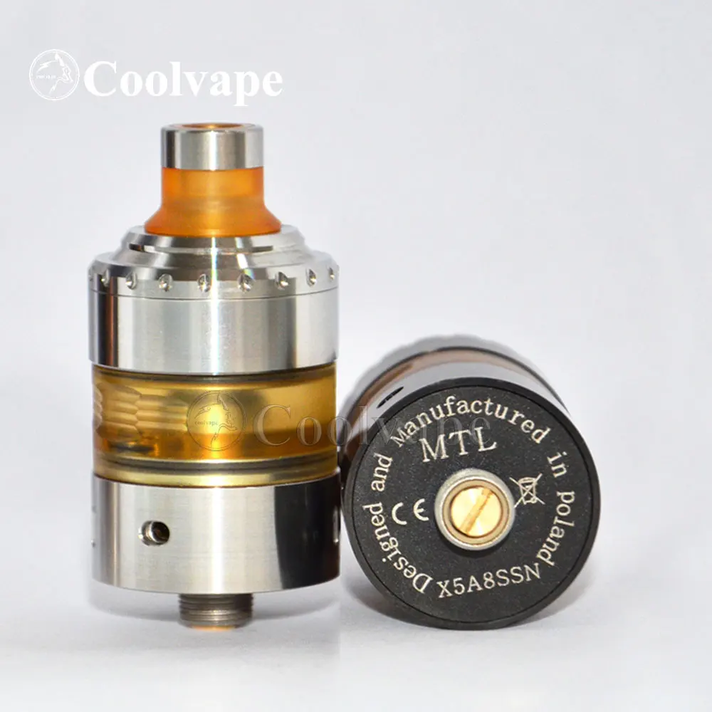 Coolvape-tanque e atomizador de cigarro modelo x hussar rta mtl, 22mm, 316ss, rta, guia de fluxo de ar reembutido