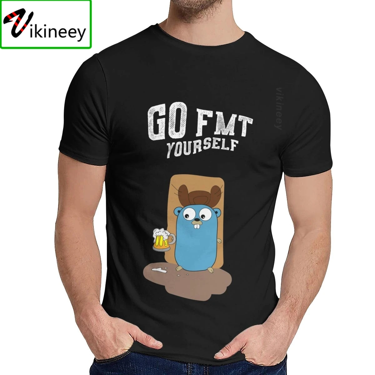 

Unisex T Shirt Golang Yourself Gift Soft Slim Picture Custom Classic Round Neck Hip Hop Short Sleeve Clothing