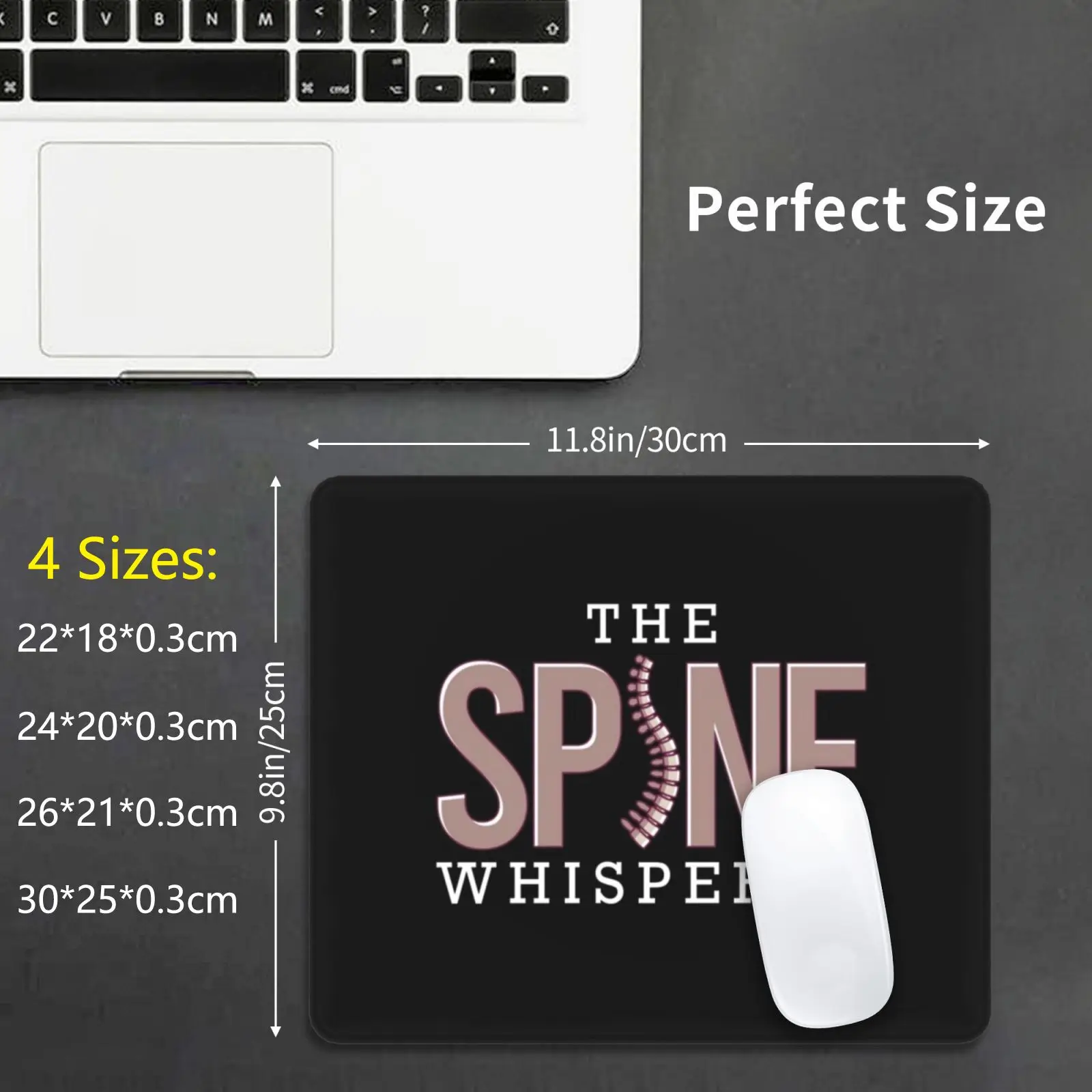 Spine Whisperer Mouse Pad DIY Print Chiropractor Chiro Spinal Column Physio Physical Therapy