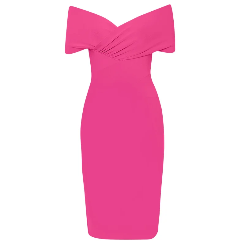 Willbenice Vrouwen Sexy Bandage Rode Jurk Vintage Witte Maxi Off Shoulder Dame Witte Celebrity Party Club Bodycon Jurken Vestidos