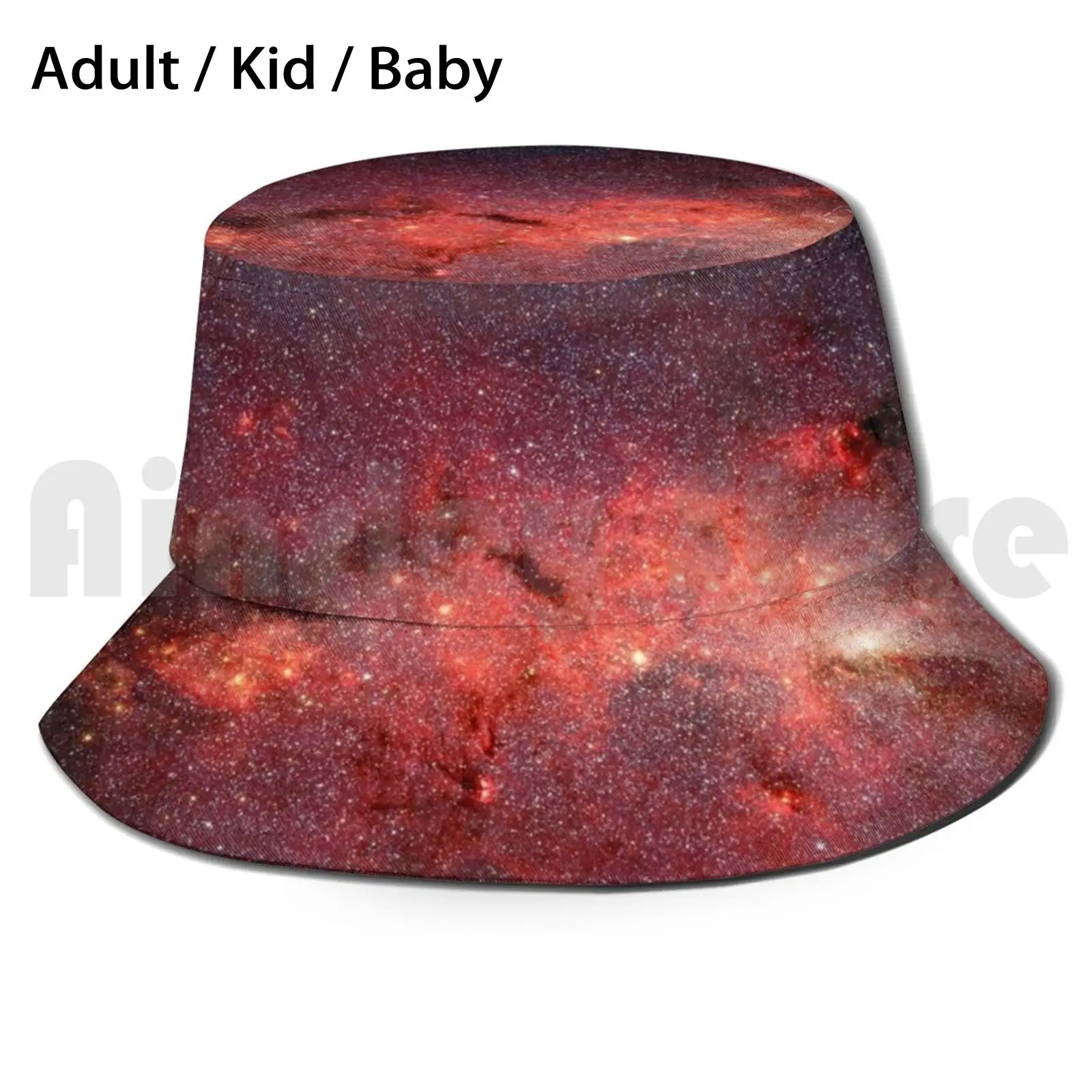 Red Galaxy Click To View More Products With This Design! Sun Hat Foldable UV Protection Galaxy Space Stars Planets Black