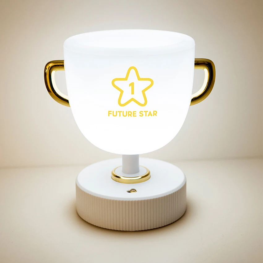 Portalápices de luz nocturna LED, lámpara de noche con carga USB, protección ocular para dormitorio, niños, estudiantes, lámpara de mesa, luz amarilla/colorida