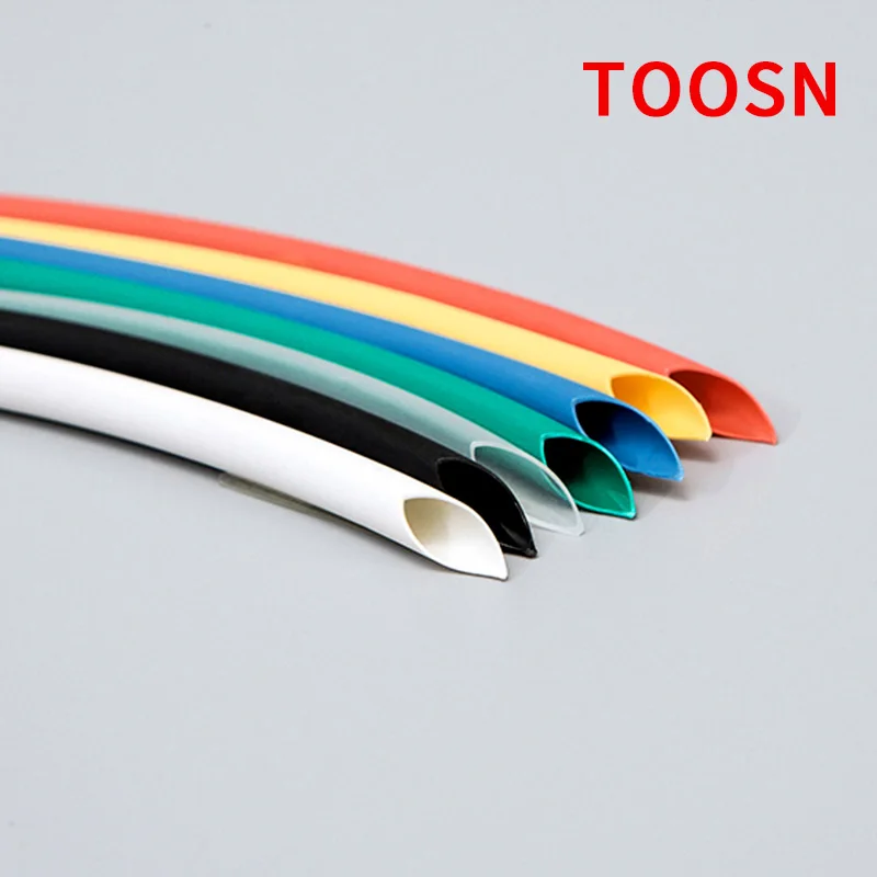 1Meter 2:1 Black Red Green Blue Yellow 1 2 3 4 5 6 mm Diameter Heatshrink Tubing Tube Sleeving Wrap Wire DIY Connector Repair