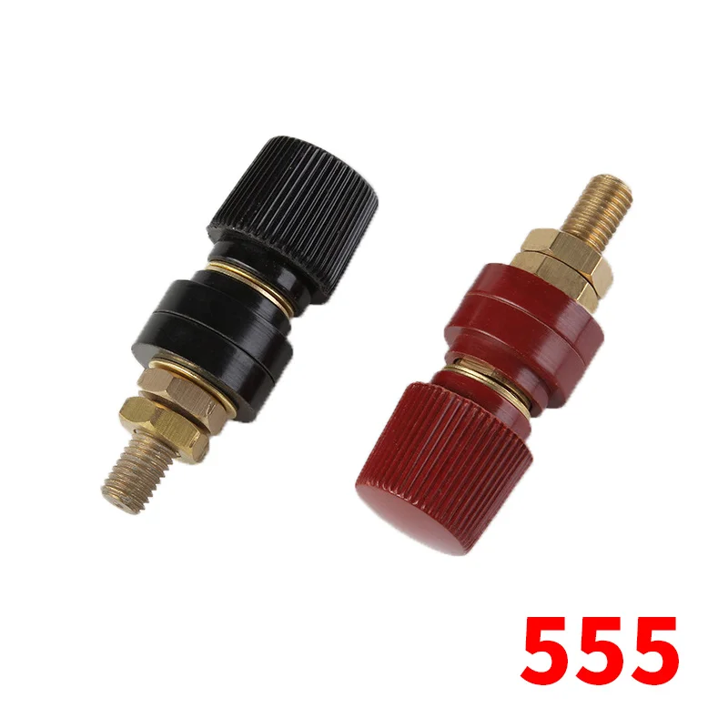 1PCS 555 Terminal Inverter Terminal Clamp High Current Semi-Copper Terminal Round M8 Power Supply Welding Machine Terminals